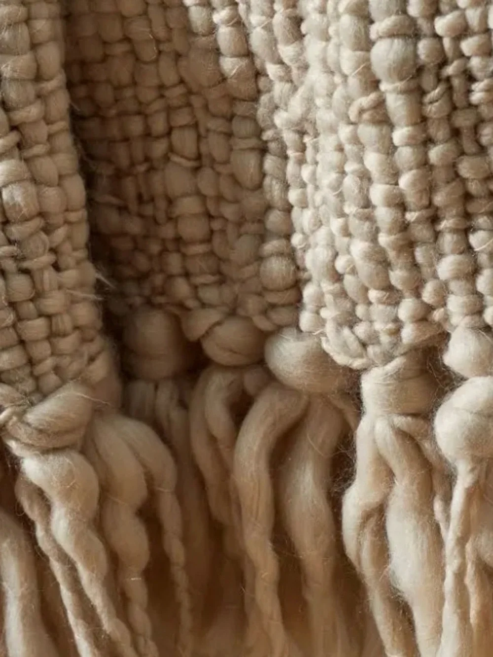 Pottery Barn metallic thread throw